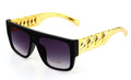New Fashion Women's Sunglasses Hip Hop Poker US Dollar Men's Necklace Glasses