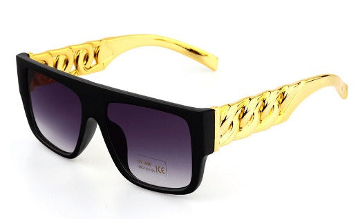 New Fashion Women's Sunglasses Hip Hop Poker US Dollar Men's Necklace Glasses