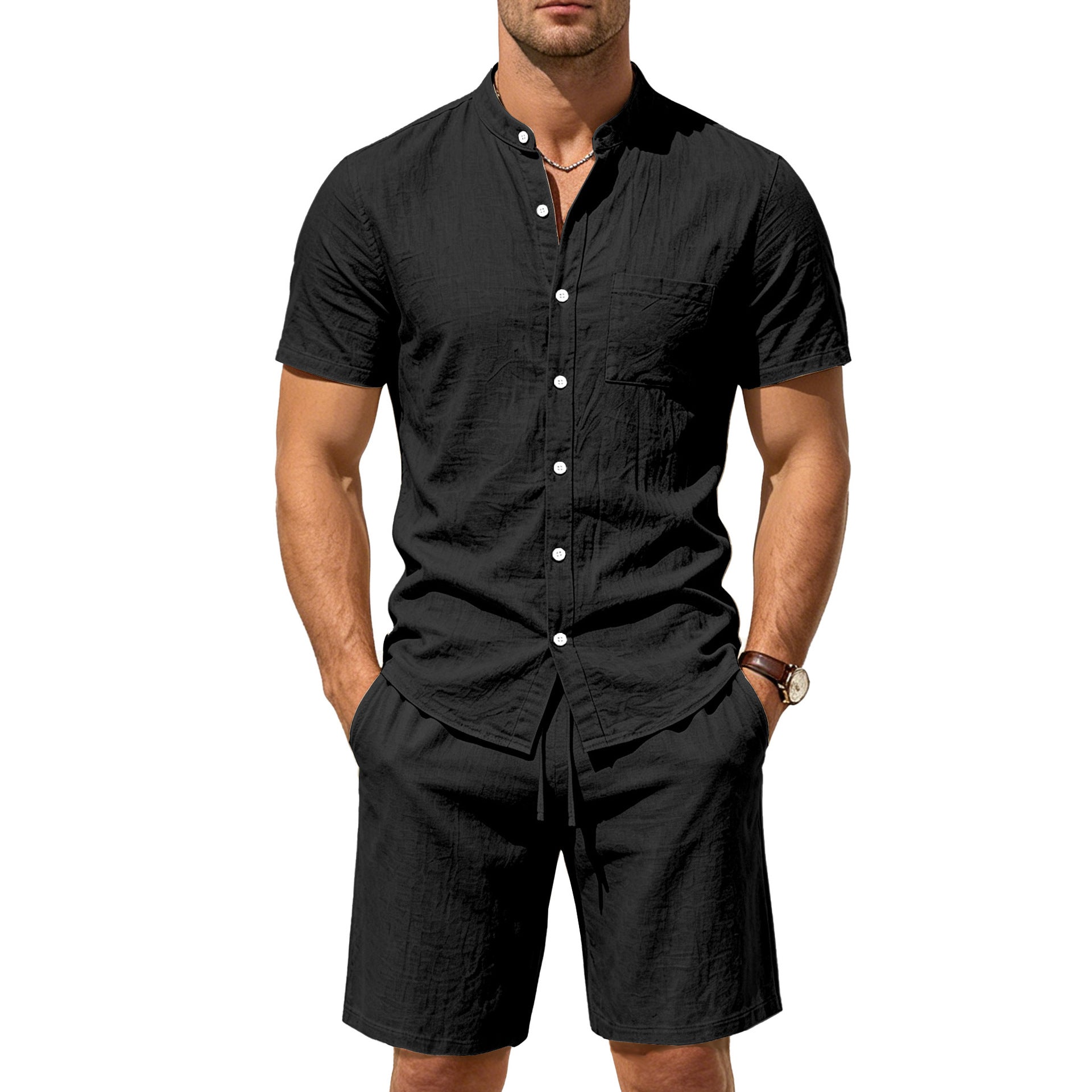 Short sleeved top and shorts set