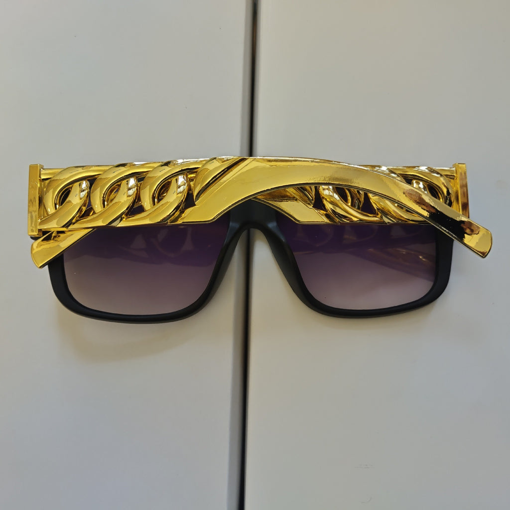 New Fashion Women's Sunglasses Hip Hop Poker US Dollar Men's Necklace Glasses