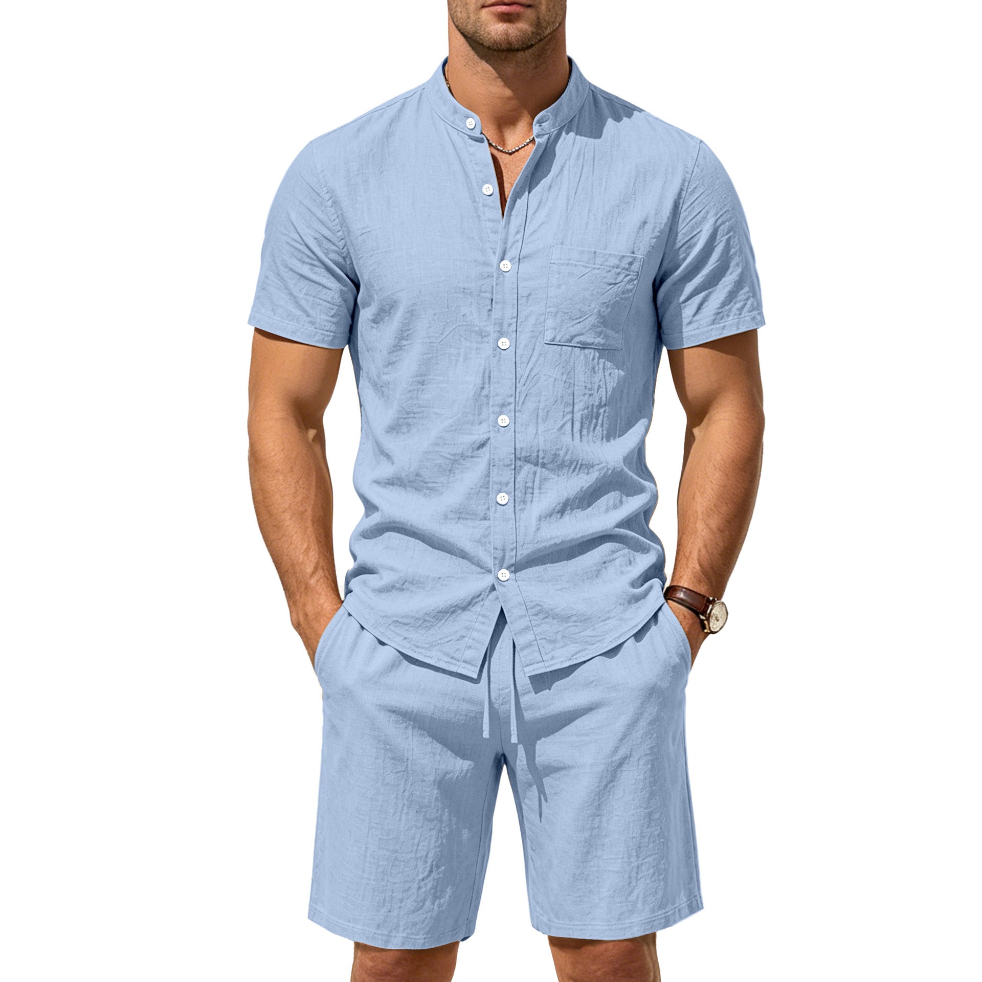 Short sleeved top and shorts set