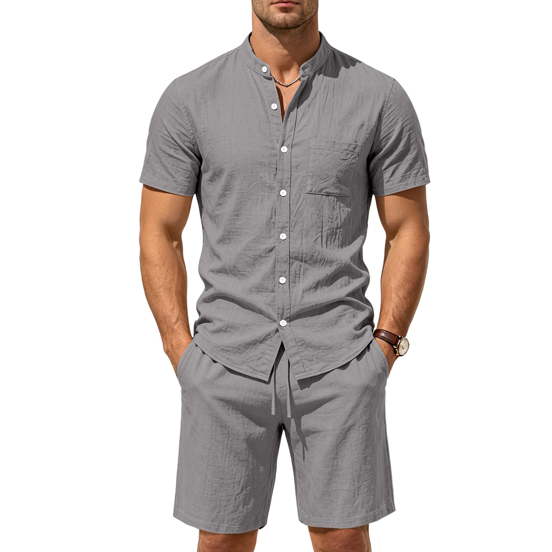 Short sleeved top and shorts set